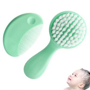 Brosse &agrave; cheveux - Brosse &agrave; cheveux pour enfants - Brosse &agrave; cheveux pour b&eacute;b&eacute; - Brosse douce pour b&eacute;b&eacute; - Peigne &agrave; cheveux pour les tout-petits - Brosse de massage pour le cuir chevelu douce - Poils (kaczu, neuf)