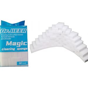 Dr.JIEER Eponge Magique Gomme Magique effectuer Extra Puissante Nettoyante Effaceur De Taches 2X Plus r&eacute;sistant ，Lot de 50 .Pouvoir nettoyant concentr&eacute; - Blanche 10x6x2cm (SHENZHENSHIZHEDIDIANZIKEJIYOUXIANGONGSI, neuf)