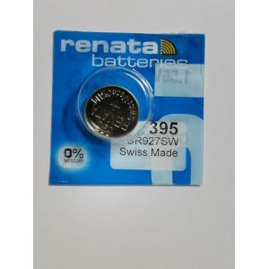 Renata Swatch Group - Pile Bouton oxyde d'argent 395 1,55 V 55 mAh (P & F France, neuf)