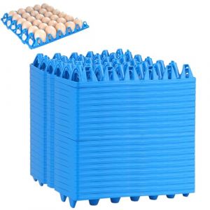 Lot de 20 Plateaux à œufs en Plastique pour 30 œufs, Plateau à oeufs en Plastique pour 30 Oeufs Support d'oeufs, Caisse à oeufs Support Plateau, Pour Stocker, Trier et Envoyer des œufs(Bleu) (pianods, neuf)