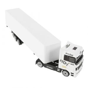 ibasenice Maquette Camion Semi-Remorque en Alliage 7.8 Pouces Mod&egrave;le R&eacute;aliste De Camion Porte-Conteneurs Europ&eacute;en Jouet &Eacute;ducatif avec Portes Mobiles Et Roues Fonctionnelles (The taste of cooking, neuf)