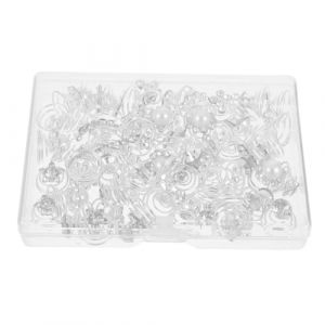 TOYANDONA Lot de 60 &Eacute;pingles &agrave; Cheveux en Spirale Strass et Perles Mini Pinces &agrave; Cheveux pour Femmes Accessoires pour Mariage Bals et F&ecirc;tes Bo&icirc;te Assortie 4 Mod&egrave;les (Y HEART, neuf)