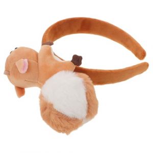 Veemoon Serrage-t&ecirc;te &Eacute;cureuil en Peluche Marron, Bandeau Cheveux D&eacute;guisement Animalier, Accessoire F&ecirc;te Anniversaire Cosplay No&euml;l, Bandeaux Cheveux Motif Dessin Anim&eacute; Doux et Confortable (Quiet Window, neuf)