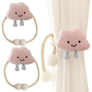 NHQZ embrasses de Rideaux - Nuages de Dessin animé - avec Corde - Nuages 3D - pour décoration de Chambre d'enfant, 2 pièce (NHQZ, neuf)
