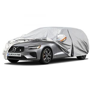 Kayme Bâche Voiture Break Étanche Respirante Compatible avec Volvo V60/V60 Cross Country (2010-2023), 6 Couches Housse de Protection Voiture Extérieur, Contre Pluie Soleil Poussière avec Zip. (kayme car covers shop, neuf)