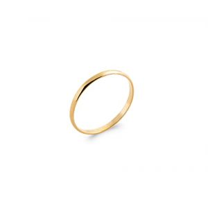 Les Plaisirs de Stella Bague Alliance Plaque Or Homme Femme - Largeur 2mm (Tata Gisèle, neuf)
