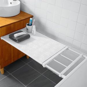 SUQ 1PCS Extensible Séparateur de Support de Rangement, d'Étagère Réglables, Armoires Télescopiques, Organisateur de Placard, Étagère Compartiments pour Cuisine Armoire Bibliothèque(24cm, 38~60cm) (SUQ, neuf)