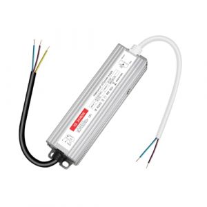 Transformateur 220V 24V LED 60W, alimentation 24v 60w 2.5A, led driver 24v étanche IP67, Transfo AC à DC, convertisseur 220v 24v, 24V60W, pour G4, GU5.3, MR11, MR16, Bande LED, Non Dimmable (BenNiTe, neuf)
