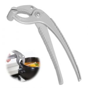 YUVKIN Pince Multifonction en m&eacute;tal, 1 Pi&egrave;ce Clip anti - blanchiment, Air Fryer, Pince pour Plat Chaud, R&eacute;sistance aux Hautes Temp&eacute;ratures, Isolante pour Four, Bouilloire, Micro-ondes (HerEdit, neuf)