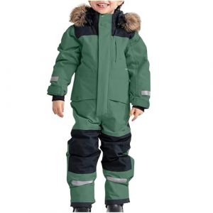 G&eacute;n&eacute;rique Combinaison de Ski Enfants Gar&ccedil;ons Fille Combinaisons de Neige &agrave; Capuche Zipp&eacute; Imperm&eacute;able Combinaison Chauds et Confortables Combinaisons Hiver Tenue pour 1-15 Ans (Green, 3-4 Years) (Xiegoes, neuf)
