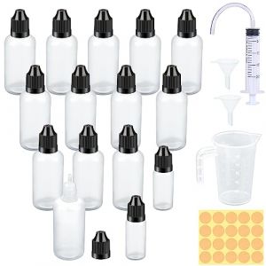 DKBT 15 Pcs Fiole e Liquide Fiole Plastique Bouteilles 13Pcs Flacon Vide 50ml Flacon e Liquide 10ml 2Pcs Flacon Compte Gouttes,DIY e Liquide,Flacon Gradué pour Liquides DIY Craft (Tianxinge Trading, neuf)