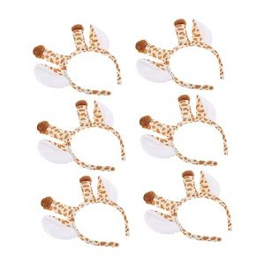 CANIGHT 6 Pièces Bandeau Animaux Déguisements Costume De Poulpe Enfants Coiffes Cochon Déguisement Bandeau Girafe Masque Bandeaux Animaux Peluche De Vache Déguisement Enfants Zoo Chiffon (ZORIYOI, neuf)