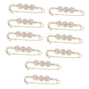 Holibanna 5 Ensembles Broche Pour Femme Broches Femme Broche Pour Tenue Broche Pour Photo Cardigans Maxi Paon Décoration Goupille Corsage Strass Broche Dames Alliage Blanche 2 Pièces * 5 (dibey, neuf)