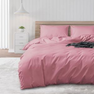 DUJUIKE Housse de Couette imperm&eacute;able, Prot&egrave;ge-Couette, Imperm&eacute;able, Convient aux Animaux domestiques, Chats et Chiens, Enfants, Personnes &acirc;g&eacute;es, Double Fermeture &eacute;clair (Rose, 135 x 200 cm) (Sh-eu, neuf)