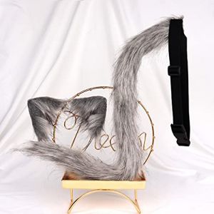 Watreketal Serre Tete,Bandeau en peluche pour oreilles de chat, fait à la main, long, pour oreilles de chat, serre-tête pour queue de chat, cosplay (Xuanlang Trading, neuf)