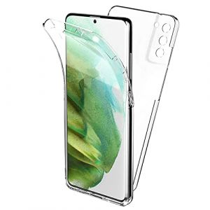 TBOC Coque Compatible avec Samsung Galaxy S21 + 5G - S21 + [6.7"] Housse [Transparent] Complète [Silicone TPU] Full Body [360 Degrés] Intégral Protection Portable Etui Anti Choc Rayures (THE BIG OUTLET COMPANY, neuf)
