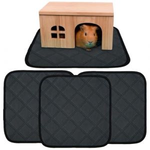 G&eacute;n&eacute;rique Protection De Cage - 4 Pi&egrave;ces Tapis De Sommeil Absorbant | Protections De Liti&egrave;re Lavables,pour Petits Animaux Lapin Hamster H&eacute;risson Chinchilla Habitat Et Zone pour (BlueHuhe, neuf)