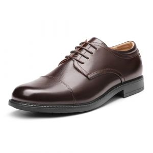 Bruno Marc Chaussure Homme Ville Classique Chaussures Habill&eacute;es Oxford &agrave; Lacets pour Hommes Chaussure Costume Mariage Confortable DOWNING-01,Size 47,Marron/FONC&Eacute;,DOWNING-01 (dreampairsEU, neuf)