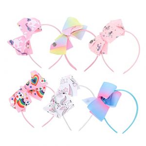 PACKOVE 6pi&egrave;ces Bandeau Licorne Pour Filles Serre-t&ecirc;te Dessin Anim&eacute; Accessoires De T&ecirc;te Pour Gar&ccedil;on Fille Motif Licorne D&eacute;coration F&ecirc;te Anniversaire (Spring TU, neuf)