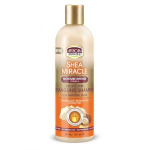 African Pride Lot de 2 shampoings d&eacute;m&ecirc;lants au beurre de karit&eacute; miracle, 300 ml (Online Wellness Ltd, neuf)