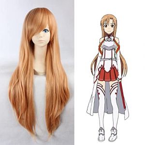 Sword Art Online Yuuki Asuna Wigs Alicization Kirito Cosplay Wig Eugeo Asada Shino Heat Resistant Synthetic Hair Wig + Wig Cap Yuuki Asuna (good stuff A, neuf)