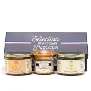 Coffret Enara 3 Produits &ndash; Foie Gras Nature, Ap&eacute;ritif Juran&ccedil;on & Ap&eacute;ritif Armagnac &ndash; Relais Gourmet | Coffret Gourmet Artisanal | 100% Naturel, Sans Conservateurs | Cadeau & F&ecirc;tes (RELAISGOURMET, neuf)