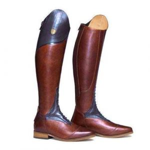 ORANDESIGNE Femmes Bottes Hautes Genoux Bottes D'&eacute;Quitation Bottes De Cowboy Confortables D'Hiver D'Automne Vintage Mode Cuir Talon Carr&eacute; Moto Boots A Brun Clair 37 EU (Wowmart Zoo X., neuf)