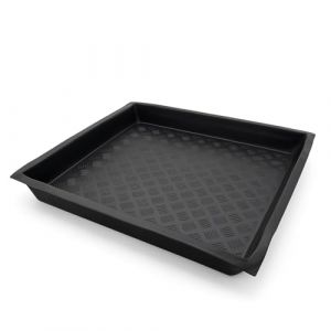 Weedness Bac de récupération flexible, 150 x 150 x 12 cm, en plastique, étanche, pour planter des plantes, en plastique, soucoupe pour plantes (Weedness, neuf)