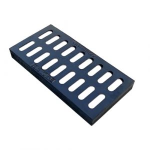 SRDCAIM Caniveau Exterieur Grille de Drainage en Fonte pour extérieur, Robuste, rectangulaire, pour allée, béton, Cour, Garage(400x500x20mm) (EAIN, neuf)