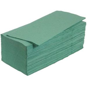 Lot de 5000 serviettes en papier pliées ZZ - Vert - 25 x 23 cm - 1 couche (de facto, neuf)