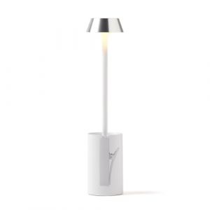 Lexon MIMI Lampe de Lecture &agrave; Pince, Lumi&egrave;re pour Lire au Lit, Socle Inclus pour Table de Chevet, 9 couleurs LED, Accessoire Liseuse Rechargeable USB-C - Alu Poli (LEXON DESIGN, neuf)