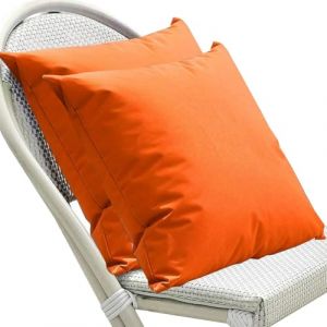 Taie d'oreiller 50x70 65x65 Housse Oreiller 40x60 80x80 Lot De 2 Housse De Coussin Exterieur Impermeable pour Salon de Jardin,Couverture Oreiller Canapé Decoration(Orange,60x90 cm Set of 2) (leeupault, neuf)