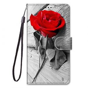 Nodigo Cuir Coque pour Huawei P Smart 2019/Honor 10 Lite Antichoc avec Support Clapet Design Animal Motif Dr&ocirc;le &Eacute;tui Bumper 360 Kickstand Case Cover Housse Fille Femme Homme Portefeuille - Rose (Nodigo, neuf)