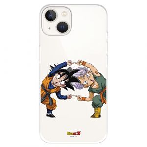 Coque pour iPhone 14 officielle Dragon Ball, Goten et Trunks Fusion pour prot&eacute;ger votre t&eacute;l&eacute;phone. Coque en silicone souple sous licence officielle Dragon Ball (La Casa de Las Carcasas, neuf)