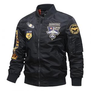 G&eacute;n&eacute;rique Veste Mi Saison Homme, Blouson Aviateur Homme Col Montant, Coupe Vent, De Loisirs, Veste Demi-Saison, Saharienne Hommes, Vestes De Randonn&eacute;e, Blouson Zipp&eacute;e avec Poches (Rnoaobu, neuf)