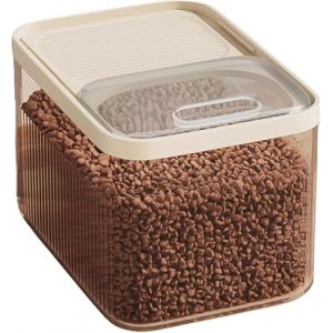 Bo&icirc;tes de rangement pour aliments pour animaux de compagnie avec couvercle herm&eacute;tique et tasse &agrave; mesurer, sans BPA, empilables, seau de stockage pour aliments pour chats et chiens, poubelle herm&eacute;tique (Mi~Mi~Mi, neuf)