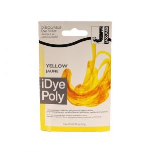 Jaquard IDYE Poly Yellow Teinture pour tissus synthétiques et vêtements – Sachet sans désordre (Just Pudding Basins Limited, neuf)