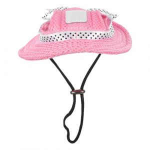 Chapeaux pour Petits Chiens, Casquette Chien Petite Taille Casquette Anti-UV pour Chihuahua Et Petits Chiens Chapeau D'Été en Maille Poreuse avec Trous pour Oreilles Protection Solaire Élégante Rose (S Wisdom HF, neuf)