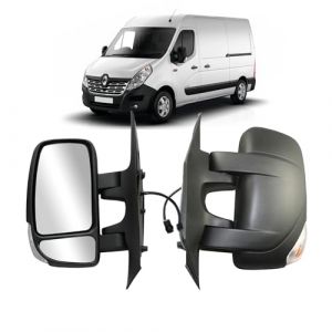 R&eacute;troviseur Ext&eacute;rieur Gauche pour Master 3 ann&eacute;e 2010, &Eacute;lectrique, Chauffant, avec Clignotant, 16 W, 7 broches, 4419994/261652475R/4419416 (CORNUCOPIARICAMBI, neuf)