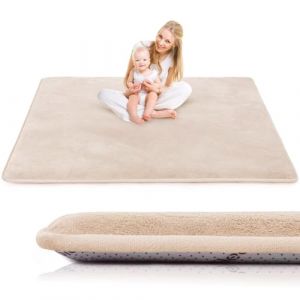 LEHOUR Nouvelle Mise &agrave; Jour du Tapis pour b&eacute;b&eacute;，Le Tapis d'enfants &eacute;pais de 3cm, Conception Antid&eacute;rapante pour Le Tapis d'enfants pour Filles et Gar&ccedil;ons(Marron Naturel,180 * 200CM) (Top1sellera, neuf)