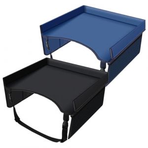 Plateau De Voyage Pour Enfant Voiture, Table De Plateau De Siège D'auto, Plateau De Voiture Pliable Pour Enfant Avec Poche Et Bandoulière Réglable, Pour Les Activités De Voyage Pour Enfant, 40x32x20CM (yanogtra, neuf)