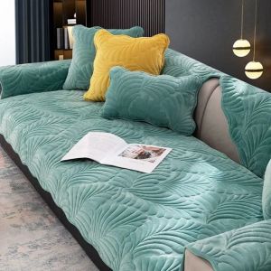 uyeoco Housse de Canapé d’Angle 4/3/2/1 Places Couvre Canape avec Accoudoirs Matelassée avec Méridien Gauche/Droite - Protège Canapé Anti-Taches en Forme de L (Color : #10, Size : 70x150cm) (zisuofuzhuangshanghang, neuf)