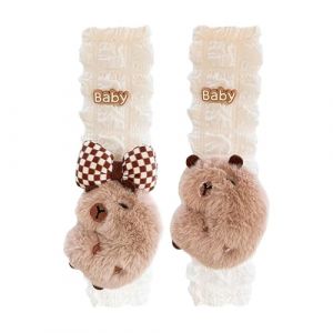 Gvblkq &Eacute;pauli&egrave;res de ceinture de s&eacute;curit&eacute; Capybara,couvre-ceinture de s&eacute;curit&eacute; Capybara, 2X Housse de ceinture de s&eacute;curit&eacute; de voiture Capybara, Coussin de ceinture de s&eacute;curit&eacute; de voiture, protection (rsuaght, neuf)