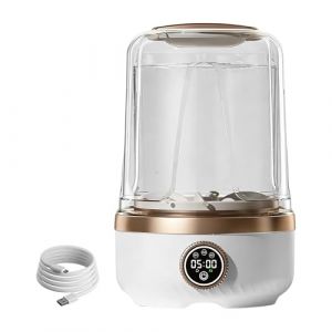 Mini Lave-Linge - 3 Vitesses USB Rechargeable Lave-Linge,Mini Laveuse 2L Pour Chaussettes,Pour Sous-V&ecirc;tements Tissus D&eacute;licats Serviettes Soutiens-Gorge Camping Voyage Maison Dortoir Lavage (wulinqiu, neuf)