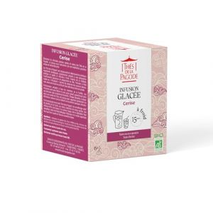 Th&eacute;s de La Pagode - Infusion Glac&eacute;e Bio Cerise - Pr&eacute;paration &agrave; Froid en 15mn - Boisson Fruit&eacute;e, sans Sucre Ajout&eacute; ni Th&eacute;ine - Agriculture Biologique - 6 Sachets (Th&eacute;s de la Pagode - Boutique officielle, neuf)