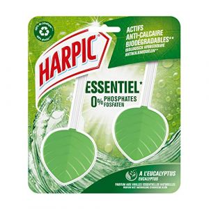 Harpic Bloc WC - Nettoyant WC Écologique Galet Détartrant - Parfum Eucalyptus - lot de 2 (leray, neuf)