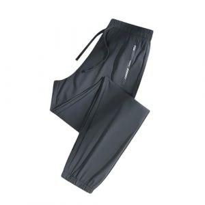 Pantalon de Jogging pour Homme Séchage Rapide​ Sport Pantalon de Survêtement Legers Pants Jogging Airness Large Homme avec Poches Zippée Sweatpants pour Voyage Golf Pas Cher (YINYUAN（✿Soldes Clearance 50 % d'économies ✿), neuf)