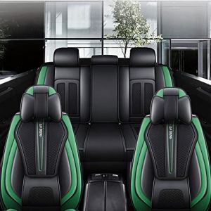 JoyRozTek Housse de si&egrave;ge Auto pour Peugeot 3008 5 Places, Ensemble Complet de Protection Toutes Saisons, avec Dossier et Appui-t&ecirc;te int&eacute;gr&eacute;s, Noir Vert (JoyRozTek, neuf)