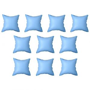 vidaXL 10x Oreillers Gonflables d'hiver pour Housse de Piscine Hors Sol Coussins Couverture Flotteurs d'Hivernage Coussins Gonflables Bleu PVC (shop.nova, neuf)
