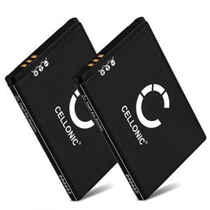 CELLONIC, Batterie pour Casque Compatible avec SteelSeries Arctis Pro Wireless, Siberia 800, Siberia 840 (900mAh, 3.7V) 2X Batterie de Remplacement Steel Series 160240 (subtel, neuf)